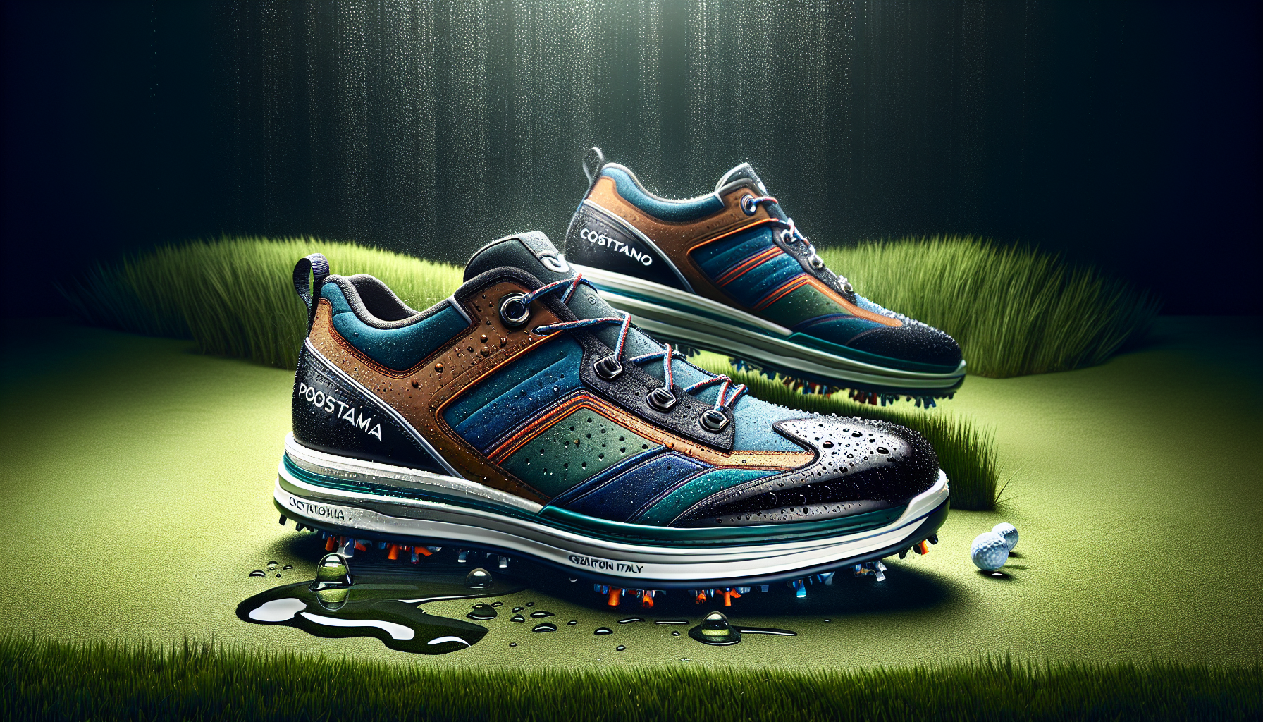 Stylish waterproof golf shoes