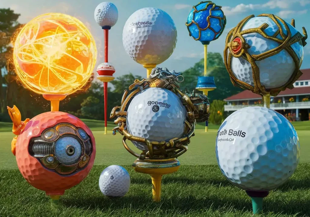 assortment of space-age best golf balls for beginners